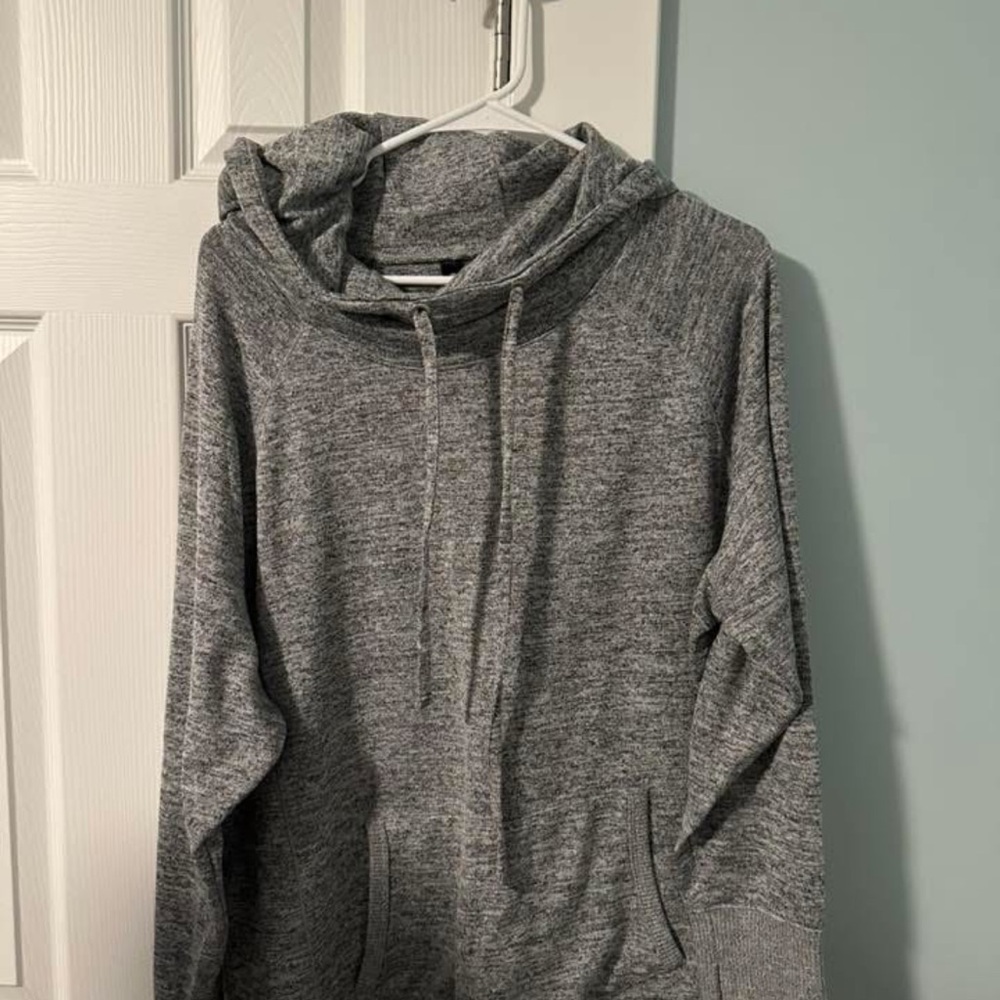 90 degree Gray Hooded Sweatshirt